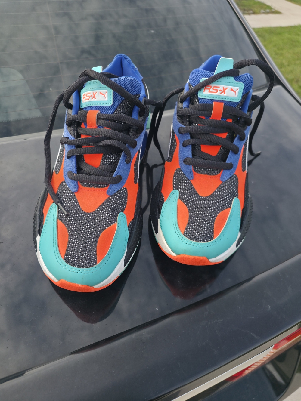 PUMA RS-X Bold Orange & Teal Running Shoes